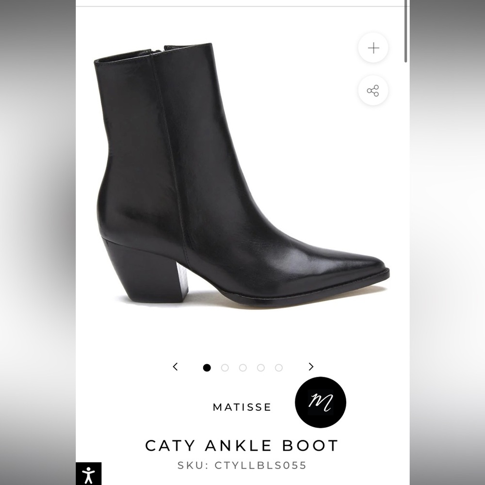 Matisse Black Ankle Boots